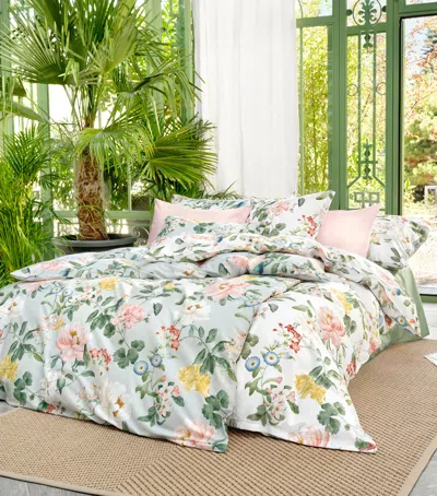Schlossberg Floral Artemis-noblesse Flat Sheet In Green