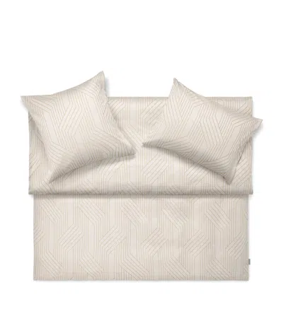 Schlossberg Geometric Ennio Super King Duvet Cover In Neutral