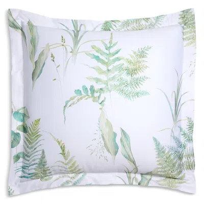 Schlossberg Jaro Blanc Leaf Print Euro Sham In Green