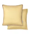 Schlossberg Linen Solene Cushion Cover 56cm X 56cm In Yellow