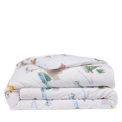 Schlossberg Santa In Ny Duvet Cover, Queen In White