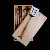 Schmidt Brothers Bbq Bonded Teak 4-pc. Grill Set In Brown