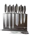 Schmidt Brothers Bonded Ash 15-pc. Knife Block Set In Gray