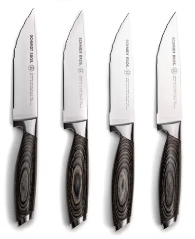 Schmidt Brothers Bonded Ash 4-pc. Steak Kinfe Set In Gray