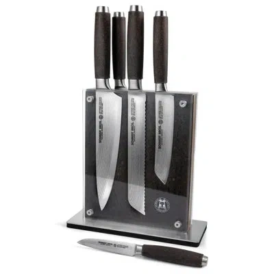 Schmidt Brothers Cutlery Artisan 7-piece Knife Block Set In Brown
