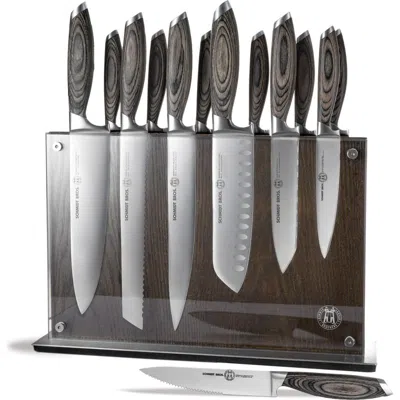 Schmidt Brothers Cutlery Bonded Ash 15-piece Knife Block Set In Brown
