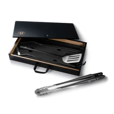 Schmidt Brothers Cutlery Carbon 6, 4-piece Bbq Tool Set In Black