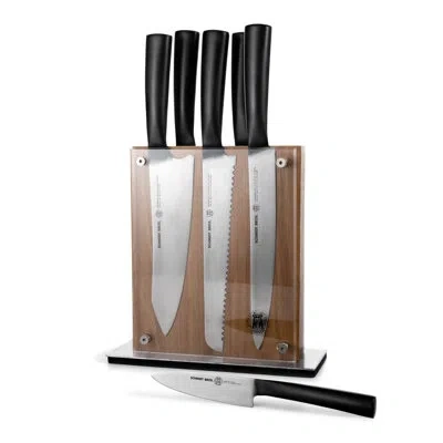 Schmidt Brothers Cutlery Schmidt Brothers™ Cutlery Carbon 6, 7-piece Knife Block Set In Black