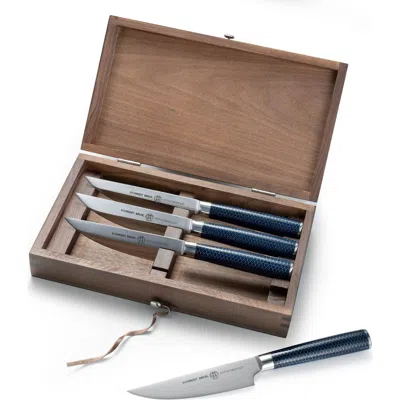 Schmidt Brothers Cutlery Madison 4-piece Steak Set In Brown
