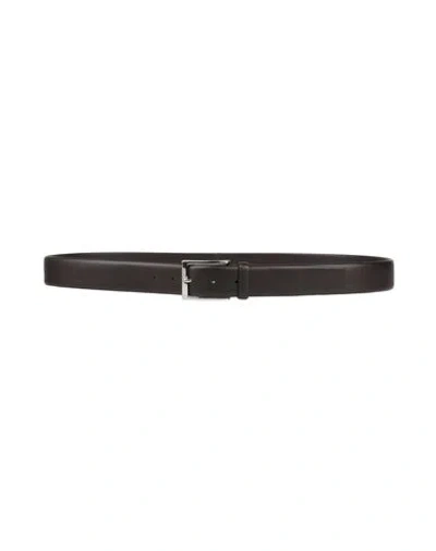 Schmitt & Lair Man Belt Dark Brown Size 52 Leather