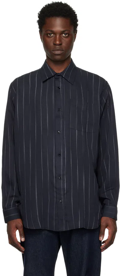 Schnayderman’s Navy Non-binary Stripe Shirt