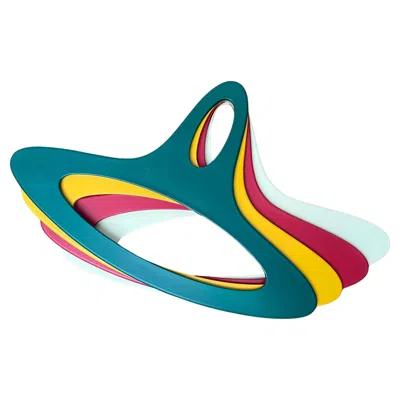Pre-owned Schönbuch Mid-century Modern Space Age Green Red Yellow White Coat Hanger , 1960s