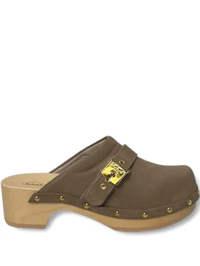 Scholl 50mm Pescura Clogs In Green