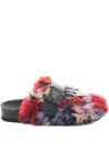 Scholl Alaska Buckle-fastening Mules In Red