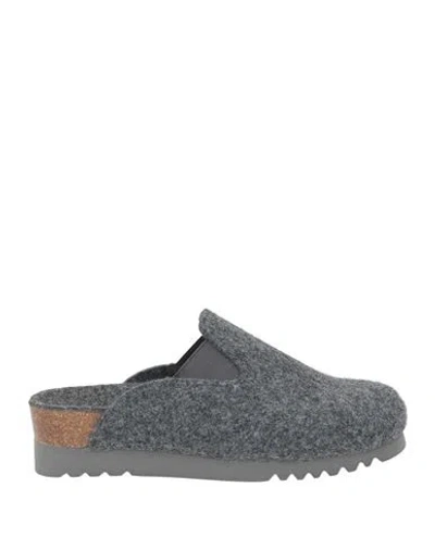 Scholl Bioprint Woman House Slipper Charcoal Size 6 Textile Fibers In Gray