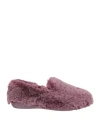 Scholl Bioprint Woman Loafers Mauve Size 8 Textile Fibers In Purple