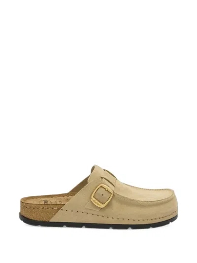 Scholl Bora Buckle-fastening Flat Mules In Multi