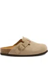 Scholl Buckle-strap Mules In Neutral