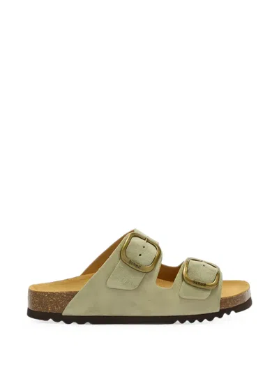 Scholl Buckle-fastening Suede Sandals In Multi