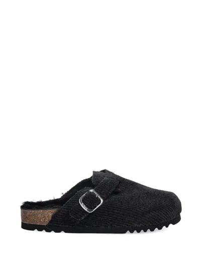 Scholl Fae Corduroy Mules In Black