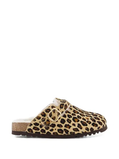 Scholl Fae Leopard-print Mules In Animal Print