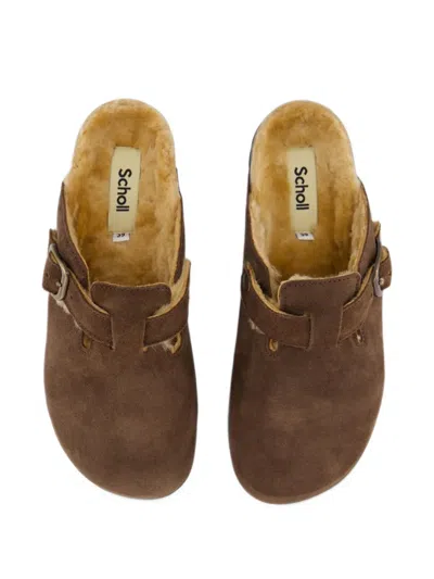 Scholl Fae New F Buckle-strap Mules In Multi