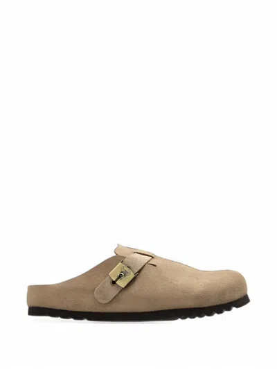 Scholl Grace Buckle-strap Mules In Neutral