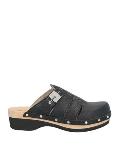 Scholl Iconic Woman Mules & Clogs Black Size 8 Leather