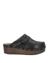 Scholl Iconic Woman Mules & Clogs Black Size 8 Leather