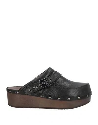 Scholl Iconic Woman Mules & Clogs Black Size 8 Leather