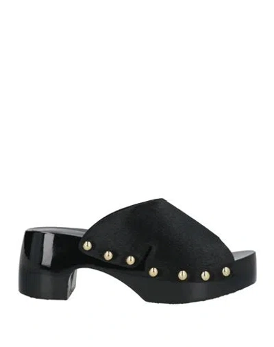 Scholl Iconic Woman Mules & Clogs Black Size 8 Leather