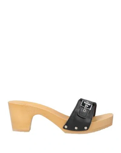 Scholl Iconic Woman Mules & Clogs Black Size 8 Leather