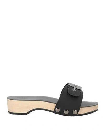 Scholl Iconic Woman Mules & Clogs Black Size 8 Leather