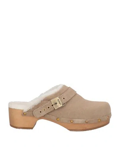 Scholl Iconic Woman Mules & Clogs Sand Size 8 Leather
