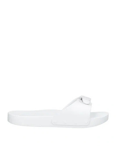 Scholl Iconic Woman Sandals White Size 8 Rubber