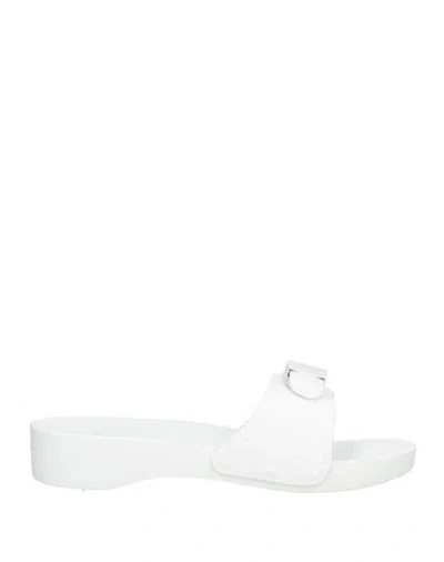 Scholl Iconic Woman Sandals White Size 8 Rubber
