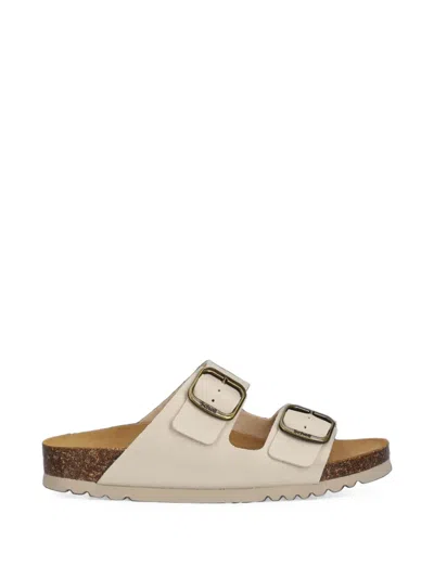 Scholl Josephine Buckle-fastening Leather Sandals In Multi