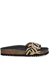 Scholl Kathleen Zebra-print Slides In Multi