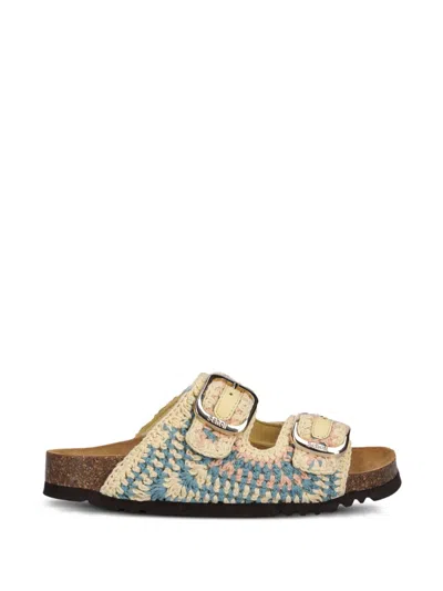 Scholl Noelle Crocheted Sandals In Multi