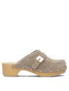 Scholl Pescura Clog 50 Bei&honey Sde50mm Heeled Shoes Beige