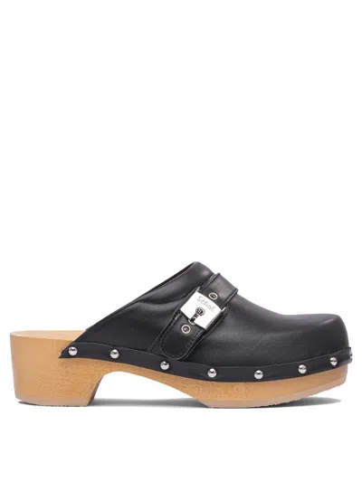 Scholl Pescura Clog 50 Blk&honey Ltre - 50mm In Black