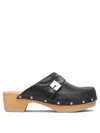 Scholl Pescura Clog 50 Blk&honey Ltre 50mm In Black