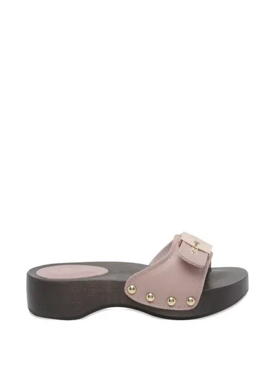 Scholl Pescura Heel Sr Buckle-fastening Sandals In Pink