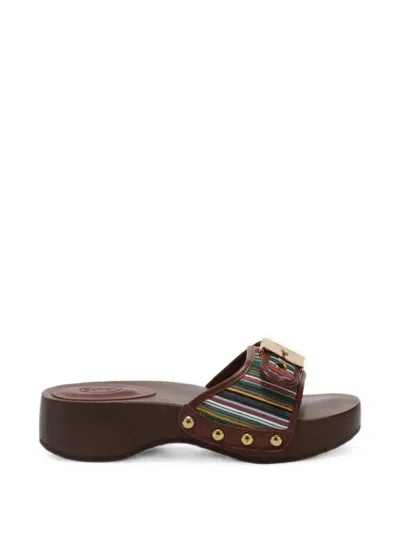Scholl Pescura Platform Sandals In Multi