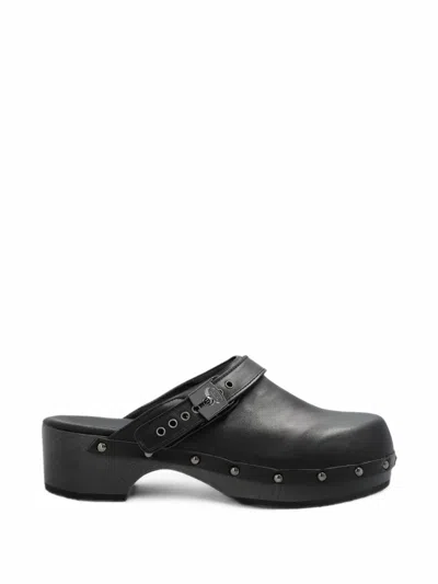 Scholl Pescura Robin Studded Mules In Black