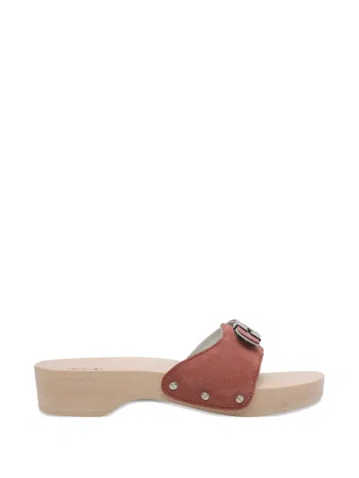 Scholl Pescura Suede Sandals In Brown