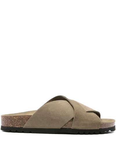Scholl Vivian Cross-strap Sandals In Green