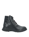 Scholl Woman Ankle Boots Black Size 8 Leather In Black