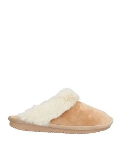 Scholl Woman House Slipper Beige Size 8 Textile Fibers In Sand