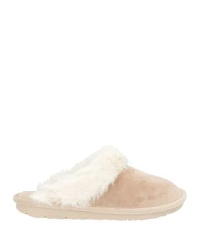 Scholl Woman House Slipper Sand Size 6 Textile Fibers